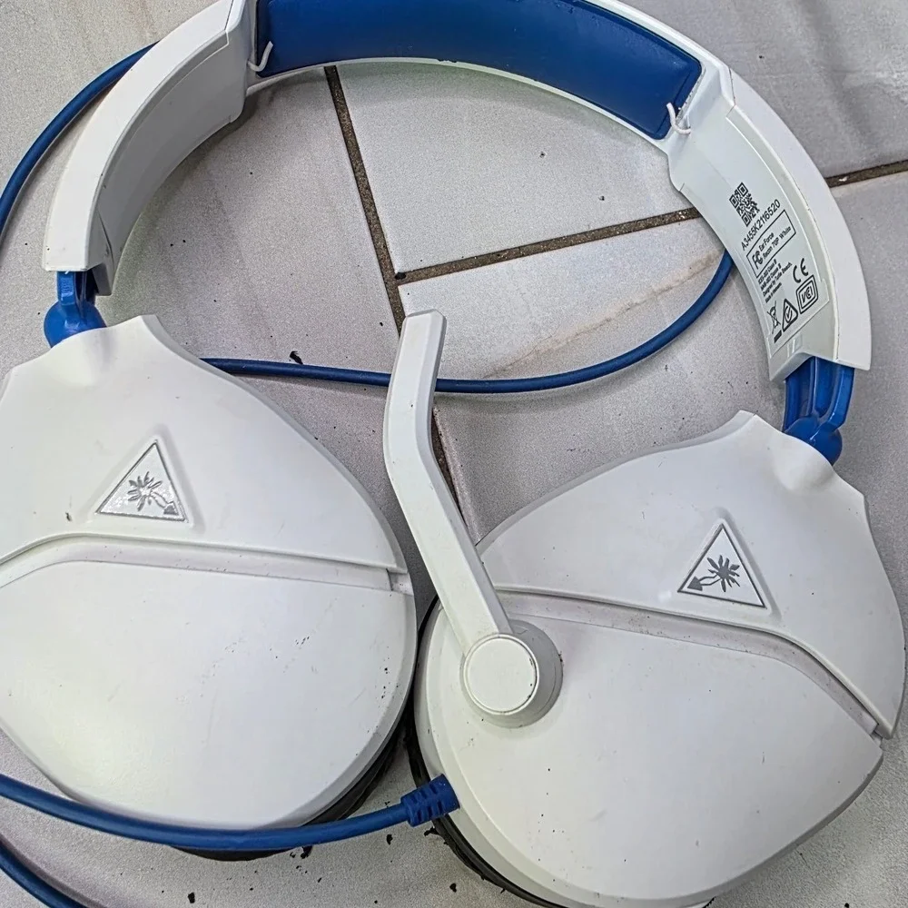 Turtle Beach Ear Force Recon 70P Gaming Headset‎ White PlayStation Xbox PC S2